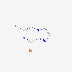 molecular formula C6H3Br2N3 B131933 6,8-Dibromoimidazo[1,2-a]pyrazine CAS No. 63744-22-9
