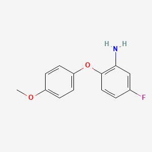 molecular formula C13H12FNO2 B1319331 5-Fluoro-2-(4-methoxyphenoxy)aniline CAS No. 640767-08-4