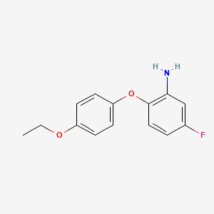 molecular formula C14H14FNO2 B1319335 2-(4-Ethoxyphenoxy)-5-fluoroaniline CAS No. 937596-51-5
