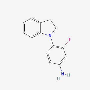 4-(2,3-Dihydro-1H-indol-1-YL)-3-fluorophenylamine