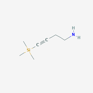 molecular formula C7H15NSi B1319348 4-(Trimethylsilyl)-3-butyn-1-amine CAS No. 183208-71-1