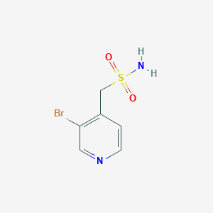 molecular formula C6H7BrN2O2S B13193511 (3-Bromopyridin-4-yl)methanesulfonamide 