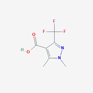 molecular formula C7H7F3N2O2 B1319355 1,5-Dimethyl-3-(trifluoromethyl)-1H-pyrazole-4-carboxylic acid CAS No. 926913-64-6