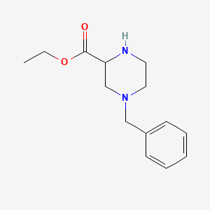 molecular formula C14H20N2O2 B1319362 Ethyl 4-Benzylpiperazine-2-carboxylate 