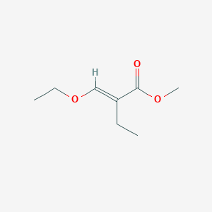 molecular formula C8H14O3 B13193645 Methyl (2E)-2-(ethoxymethylidene)butanoate 