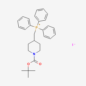 ((1-(tert-Butoxycarbonyl)piperidin-4-yl)methyl)triphenylphosphonium iodide