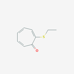 molecular formula C9H10OS B13193884 2-(Ethylsulfanyl)cyclohepta-2,4,6-trien-1-one CAS No. 54290-23-2