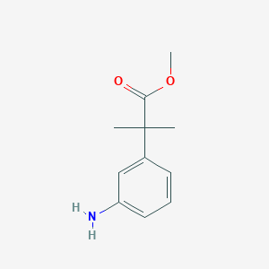 molecular formula C11H15NO2 B1319392 Methyl 2-(3-aminophenyl)-2-methylpropanoate CAS No. 252209-96-4