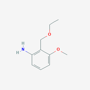 molecular formula C10H15NO2 B13193920 2-(Ethoxymethyl)-3-methoxyaniline 