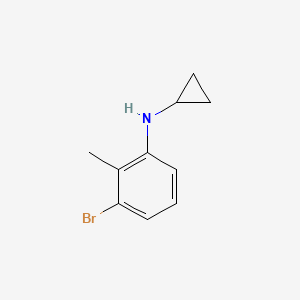 molecular formula C10H12BrN B1319400 3-bromo-N-cyclopropyl-2-methylaniline CAS No. 245765-58-6