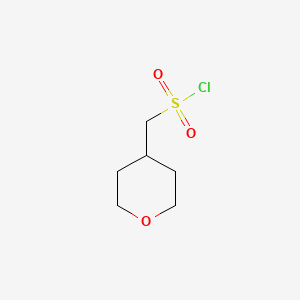 molecular formula C6H11ClO3S B1319417 (Tetrahydro-2H-pyran-4-yl)methanesulfonyl chloride CAS No. 264608-29-9