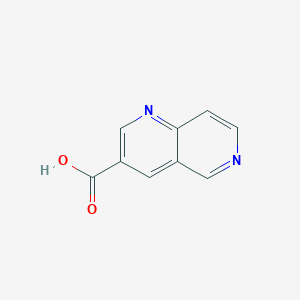 molecular formula C9H6N2O2 B1319429 1,6-萘啶-3-羧酸 CAS No. 1017793-59-7