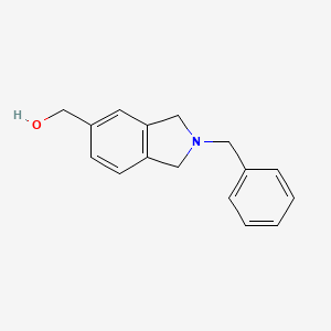 molecular formula C16H17NO B1319434 (2-Benzylisoindolin-5-yl)methanol CAS No. 127169-16-8