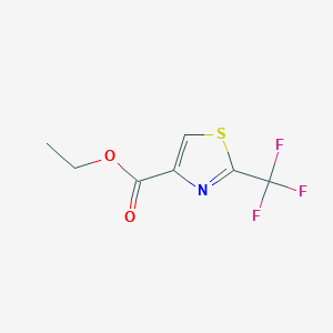 molecular formula C7H6F3NO2S B1319447 Ethyl 2-(trifluoromethyl)thiazole-4-carboxylate CAS No. 133046-46-5