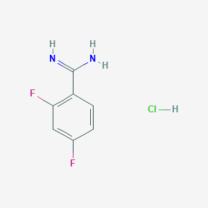 molecular formula C7H7ClF2N2 B1319448 2,4-Difluoro-benzamidine hydrochloride CAS No. 885957-21-1