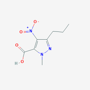 molecular formula C8H11N3O4 B131945 1-Methyl-4-nitro-3-propyl-1H-pyrazole-5-carboxylic acid CAS No. 139756-00-6