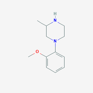 molecular formula C12H18N2O B1319451 1-(2-Methoxyphenyl)-3-methylpiperazine CAS No. 52807-17-7