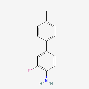 molecular formula C13H12FN B1319452 3-氟-4'-甲基[1,1'-联苯]-4-胺 CAS No. 893735-45-0