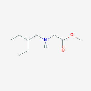 molecular formula C9H19NO2 B13194547 Methyl [(2-ethylbutyl)amino]acetate 