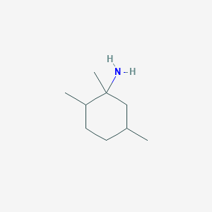 molecular formula C9H19N B13194568 1,2,5-Trimethylcyclohexan-1-amine 