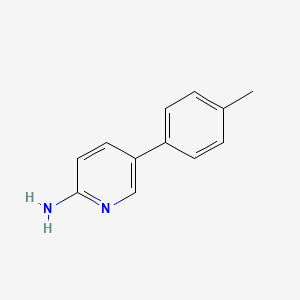molecular formula C12H12N2 B1319457 5-(p-Tolyl)pyridin-2-amine CAS No. 503536-74-1