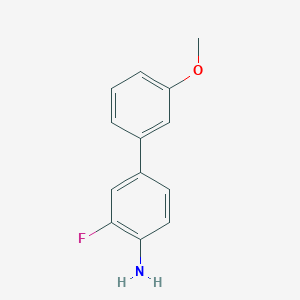 molecular formula C13H12FNO B1319459 3-氟-3'-甲氧基[1,1'-联苯]-4-胺 CAS No. 867287-99-8