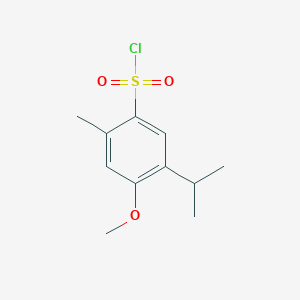 molecular formula C11H15ClO3S B1319467 5-Isopropyl-4-methoxy-2-methyl-benzenesulfonyl chloride CAS No. 889939-83-7