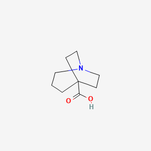 molecular formula C9H15NO2 B13194698 1-Azabicyclo[3.2.2]nonane-5-carboxylic acid 