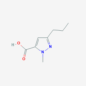 molecular formula C8H12N2O2 B131947 1-Methyl-3-propyl-1H-pyrazole-5-carboxylic acid CAS No. 139755-99-0