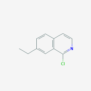 molecular formula C11H10ClN B13194708 1-Chloro-7-ethylisoquinoline 