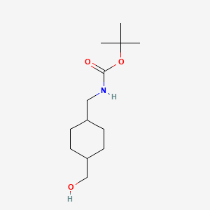 molecular formula C13H25NO3 B1319475 tert-Butyl (trans-4-hydroxymethylcyclohexylmethyl)carbamate CAS No. 172348-63-9
