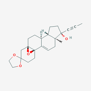 (1'R,5'S,6'S,9'S,10'S,13'R)-5'-Methyl-6'-prop-1-ynylspiro[1,3-dioxolane-2,15'-18-oxapentacyclo[11.4.1.01,13.02,10.05,9]octadec-2-ene]-6'-ol