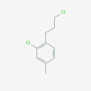 molecular formula C10H12Cl2 B13194817 2-Chloro-1-(3-chloropropyl)-4-methylbenzene 
