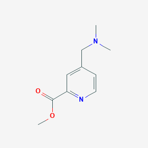 molecular formula C10H14N2O2 B13194846 Methyl 4-[(dimethylamino)methyl]pyridine-2-carboxylate 