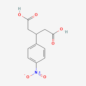 molecular formula C11H11NO6 B1319485 3-(4-Nitrophenyl)pentanedioic acid CAS No. 92289-14-0