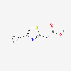 molecular formula C8H9NO2S B13194874 2-(4-cyclopropyl-1,3-thiazol-2-yl)acetic Acid 