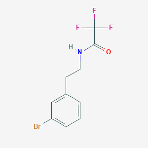 molecular formula C10H9BrF3NO B1319494 N-[2-(3-bromophenyl)ethyl]-2,2,2-trifluoroacetamide CAS No. 215797-81-2