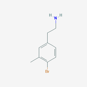 molecular formula C9H12BrN B1319495 2-(4-Bromo-3-methylphenyl)ethanamine CAS No. 786625-94-3