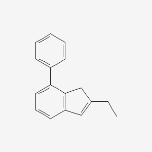 molecular formula C17H16 B1319497 2-Ethyl-7-phenyl-1H-indene CAS No. 154380-63-9