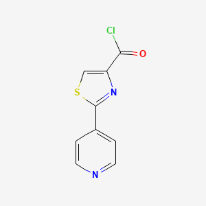 molecular formula C9H5ClN2OS B1319501 2-(4-Pyridyl)-1,3-thiazole-4-carbonyl chloride 