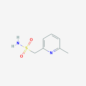 molecular formula C7H10N2O2S B13195091 (6-Methylpyridin-2-yl)methanesulfonamide 