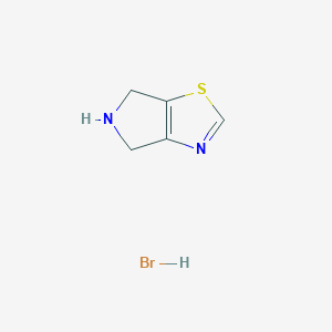 molecular formula C5H7BrN2S B1319517 5,6-Dihydro-4H-pyrrolo[3,4-d]thiazole Hydrobromide CAS No. 365996-65-2
