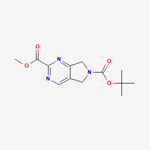 6-tert-Butyl 2-methyl 5H-pyrrolo[3,4-d]pyrimidine-2,6(7H)-dicarboxylate
