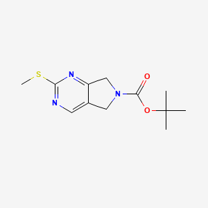 Tert-butyl 2-(methylthio)-5H-pyrrolo[3,4-D]pyrimidine-6(7H)-carboxylate