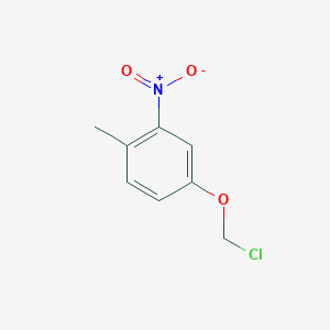 molecular formula C8H8ClNO3 B13195193 4-(Chloromethoxy)-1-methyl-2-nitrobenzene 