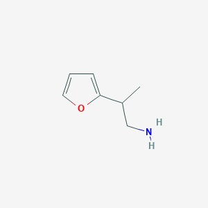 molecular formula C7H11NO B13195396 2-(Furan-2-yl)propan-1-amine 