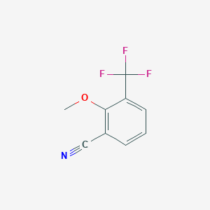 molecular formula C9H6F3NO B1319542 2-Methoxy-3-(trifluoromethyl)benzonitrile CAS No. 1017778-62-9