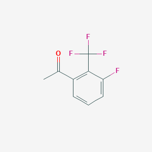 molecular formula C9H6F4O B1319545 3'-Fluoro-2'-(trifluoromethyl)acetophenone CAS No. 1017777-34-2