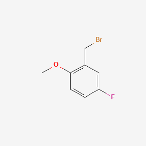 molecular formula C8H8BrFO B1319547 2-(Bromomethyl)-4-fluoro-1-methoxybenzene CAS No. 700381-18-6