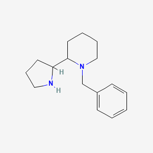 molecular formula C16H24N2 B13195536 1-Benzyl-2-(pyrrolidin-2-yl)piperidine 